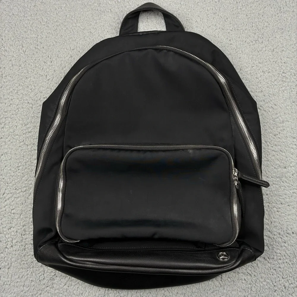 Haerfest x Mercedes-Benz Limited Edition Black Nylon Leather Travel Backpack